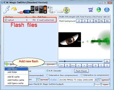 flash to avchd step1